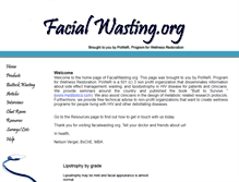 Tablet Screenshot of facialwasting.org